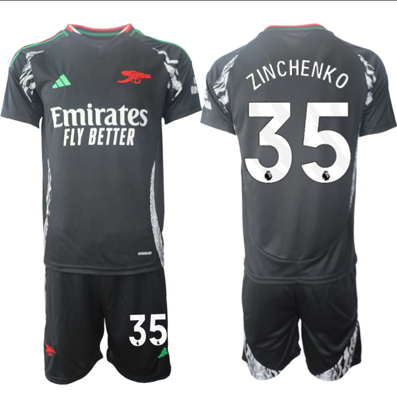 Men 2024-2025 Club Arsenal away Black #35 Soccer Jersey->indianapolis colts->NFL Jersey